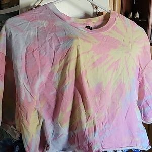 Tie-dye crop t-shirt